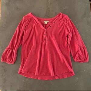 Lucky Brand Henley Slub Shirt